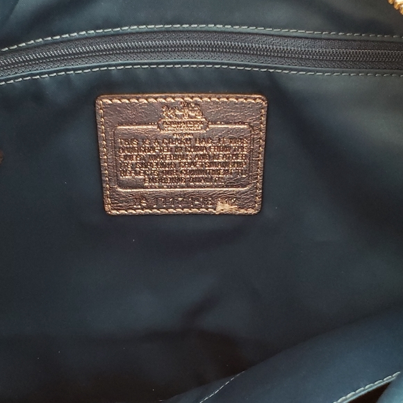 NWOT Coach Silver Metallic Leather Hobo Bag - Picture 7 of 7